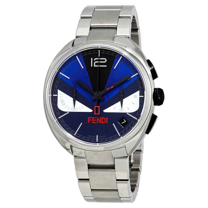 Photo: Fendi Momento Chronograph Dark Blue Dial Mens Watch F215013400