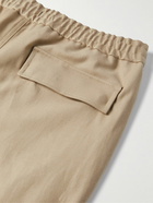 Etro - Tapered Wool-Blend Twill Drawstring Trousers - Neutrals