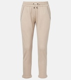 Brunello Cucinelli Monili cotton and silk-blend sweatpants