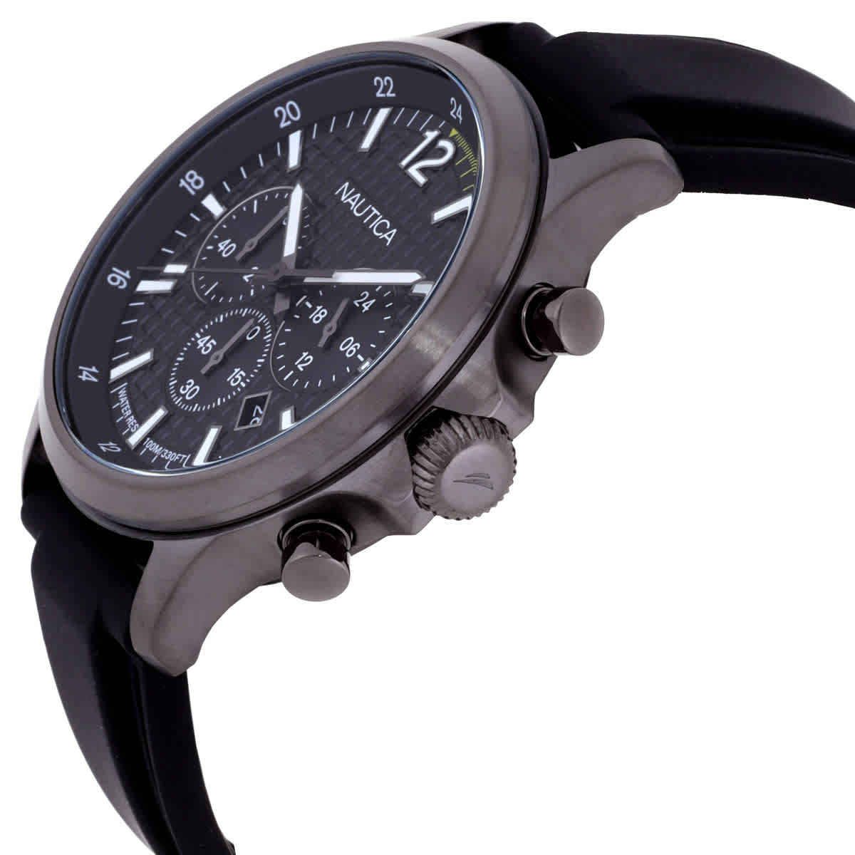 Nautica Nct Blue Ocean Chronograph Quartz Black Dial Mens Watch NAPBOF405