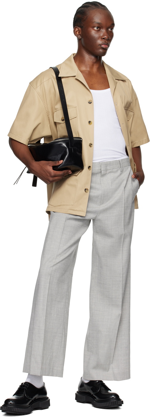 Recto Beige Flap Pocket Shirt