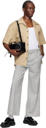 Recto Beige Flap Pocket Shirt