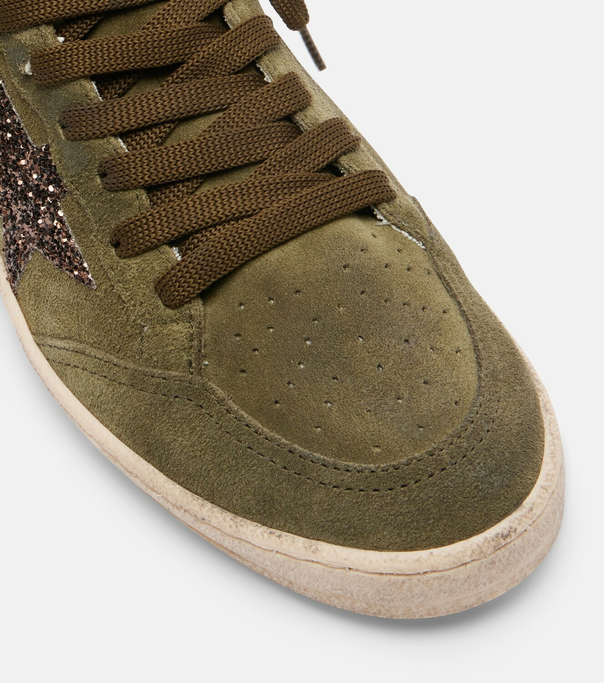 Golden Goose Ball Star glitter suede sneakers