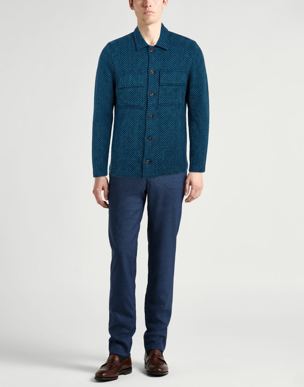 Lardini Mens Shirt Turquoise