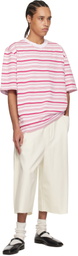 Camiel Fortgens Pink & White Big Heavy Jersey T-shirt