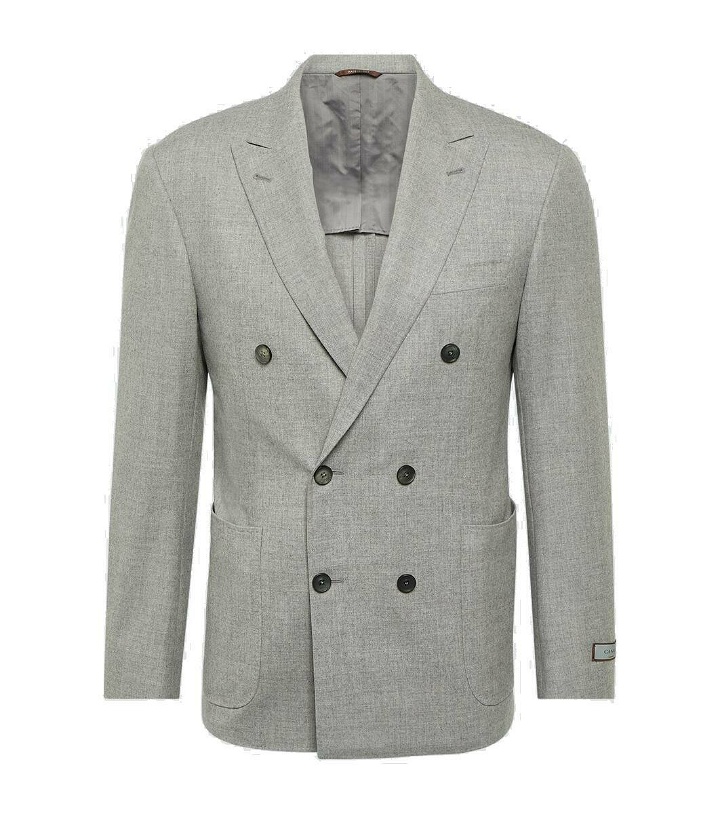 Photo: Canali Double-breasted cashmere-blend blazer