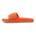 Heron Preston Orange Slider Sandals