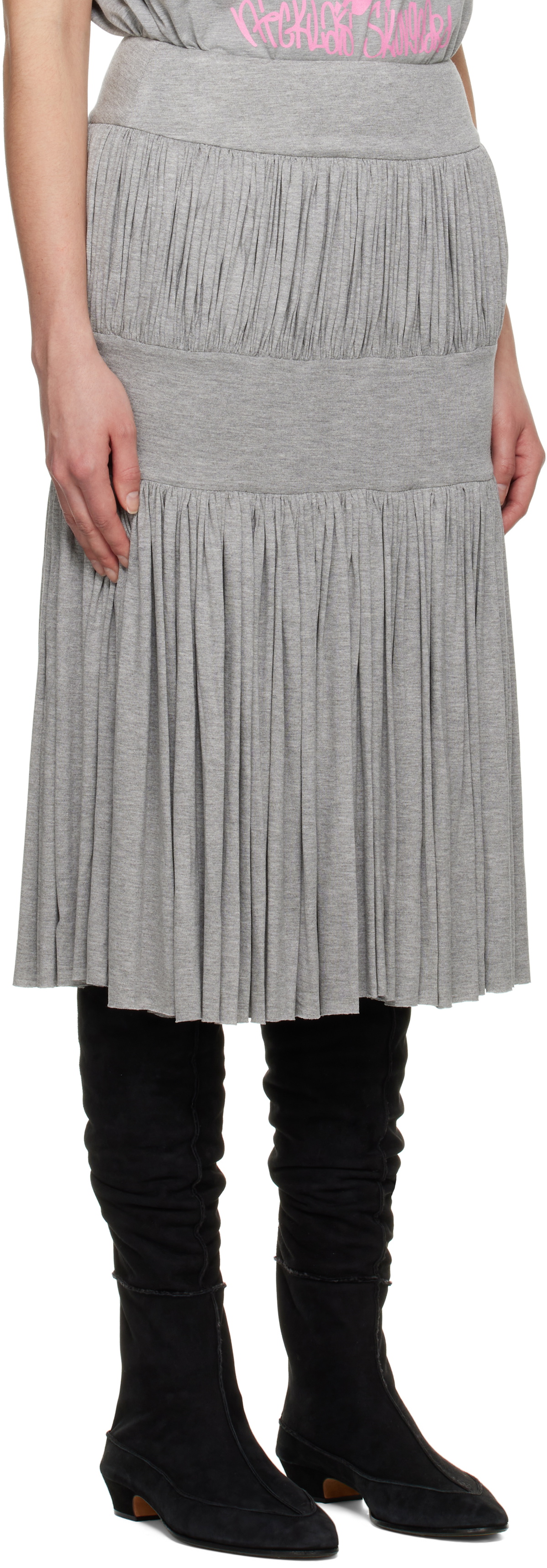 Nicklas Skovgaard Gray Anni Midi Skirt