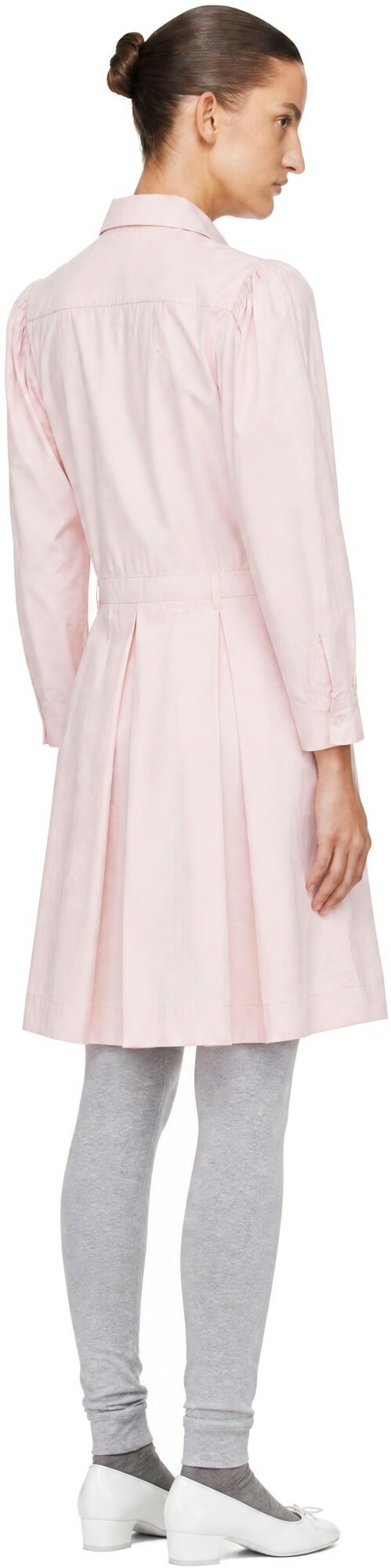 Sandy Liang Pink Murray Midi Dress