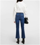 Frame Cropped mid-rise bootcut jeans