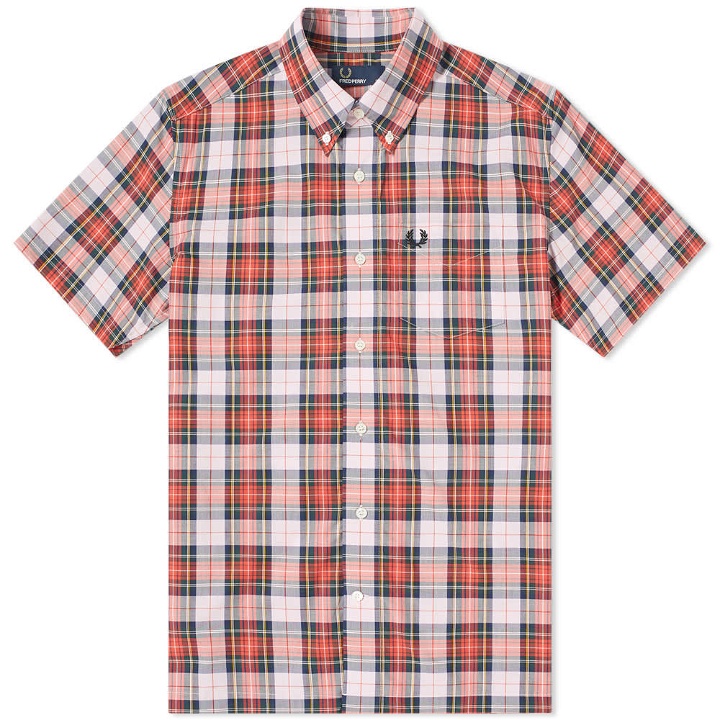 Photo: Fred Perry Authentic Short Sleeve Washed Tartan Shirt