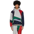 Ahluwalia Grey and Multicolor Patchwork Hoodie