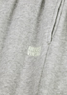 American Vintage Kodytown Logo Cotton Sweatpants Grey
