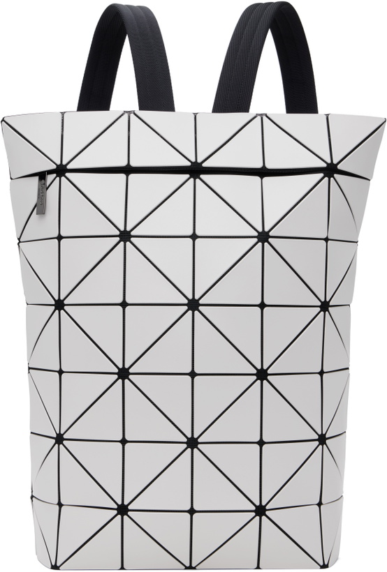 Photo: BAO BAO ISSEY MIYAKE Gray Blocky Backpack