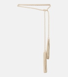 Nour Hammour Leather tassel belt