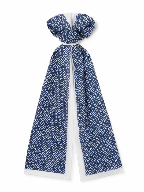 Photo: Anderson & Sheppard - Printed Cotton-Voile Scarf