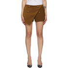 Balmain Brown Four-Button Shorts