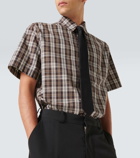 Bottega Veneta Checked cotton shirt