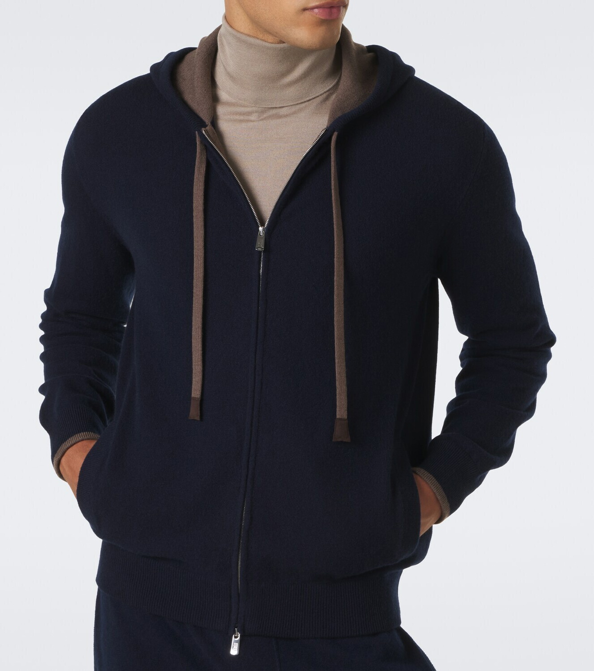 Fedeli Cashmere zip-up hoodie