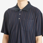 Polar Skate Co. Men's Fancy Polo Shirt in Navy/Brown