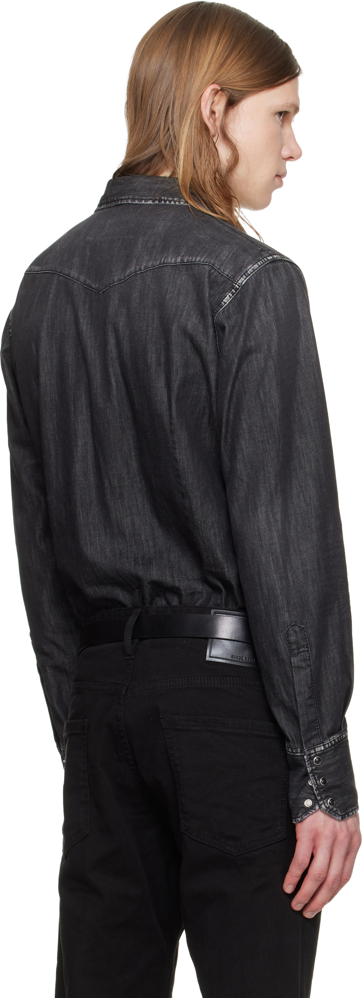 Dsquared2 Black Western Denim Shirt