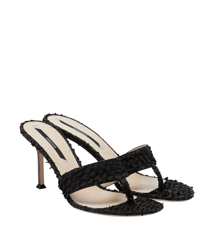Photo: Christen Helix leather thong sandals