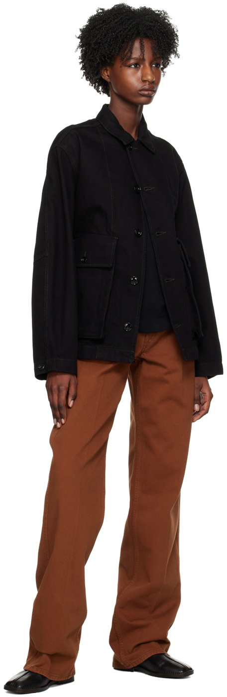 LEMAIRE Black Boxy Denim Jacket Lemaire