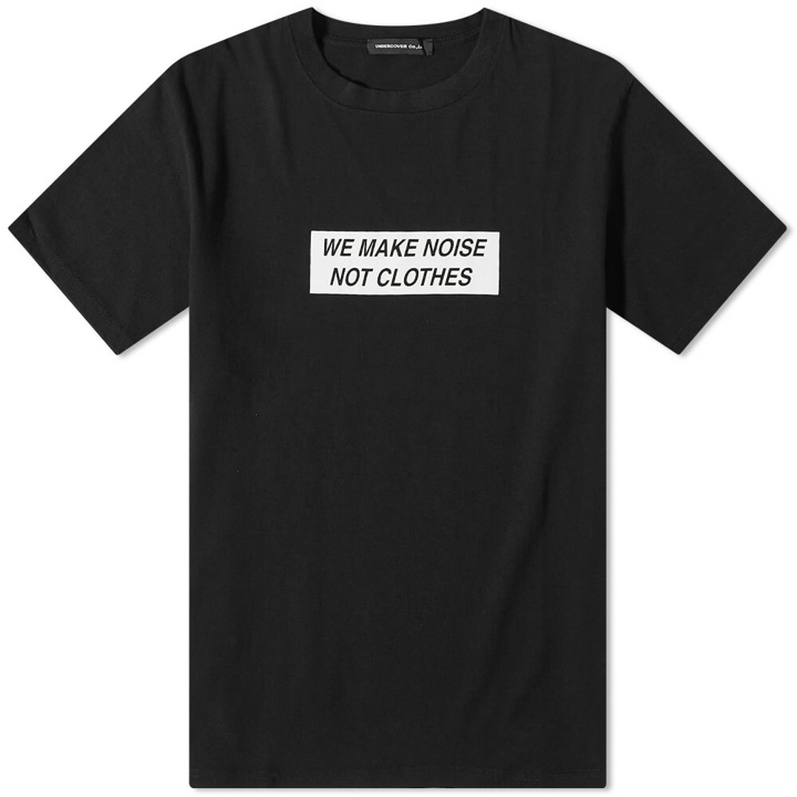 Photo: Undercover Men's We Make Noise Not Clothes T-Shirt in Black
