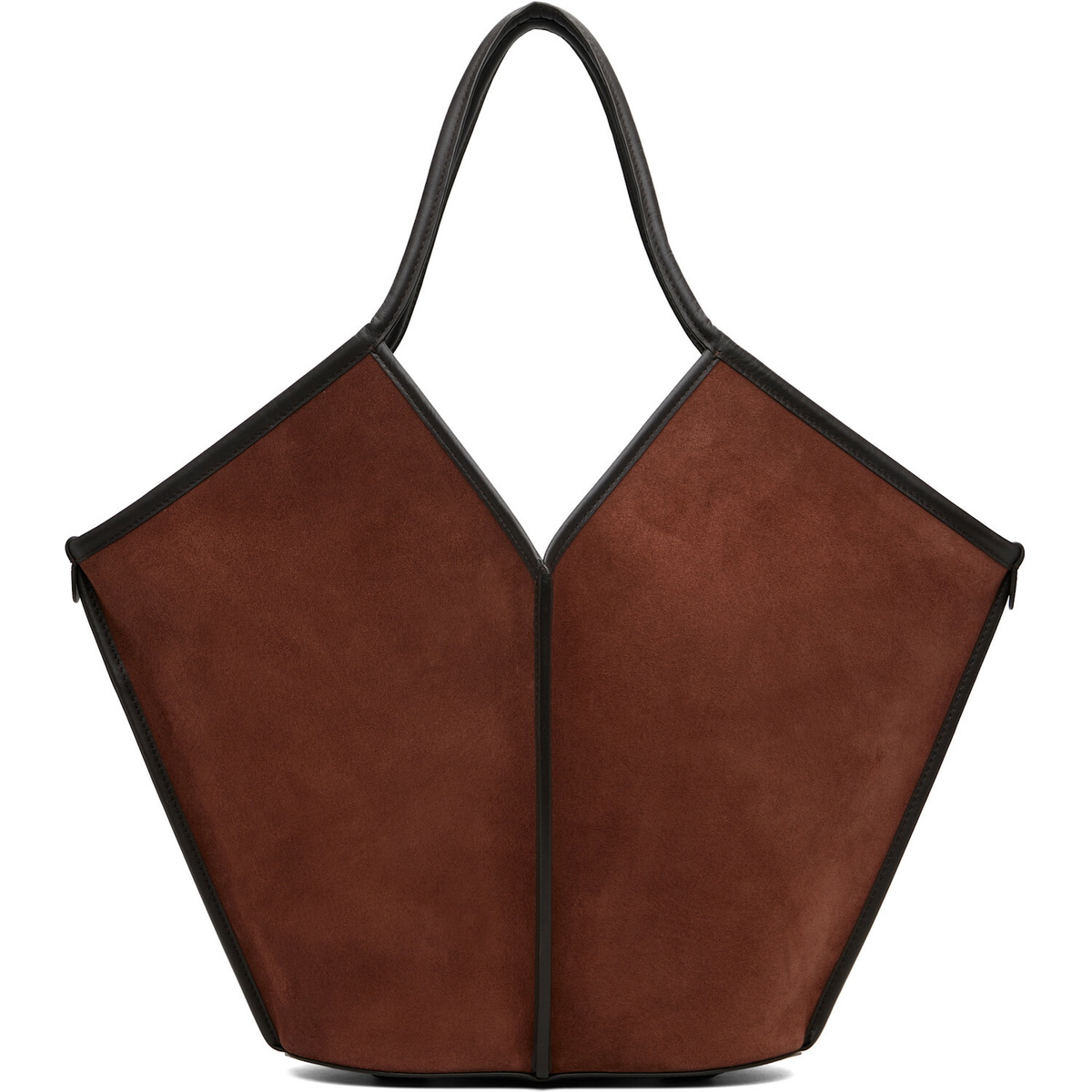 HEREU Brown Calella Suede Tote