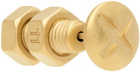 Maison Margiela Gold Bolt & Nut Screw Single Earring