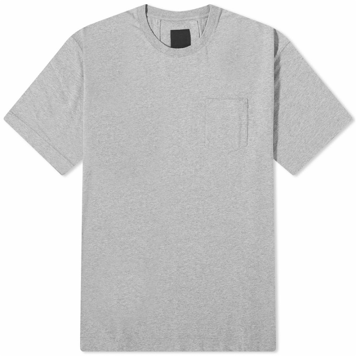Photo: Givenchy Men's Back Logo Pocket T-Shirt in Heather Grey