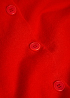 Vince Scalloped Trims Wool and Cashmere-blend Cardigan Red
