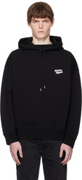 Maison Kitsuné Black 'Maison Kitsuné' Handwriting Oversize Hoodie