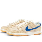 Nike Men's Dunk Low PRM Sneakers in Sesame/Blue Jay-Sail/Sanddrift