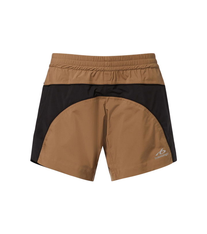 Photo: Balenciaga Colorblocked taffeta shorts