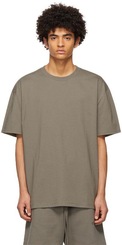 Photo: Essentials Taupe Jersey T-Shirt