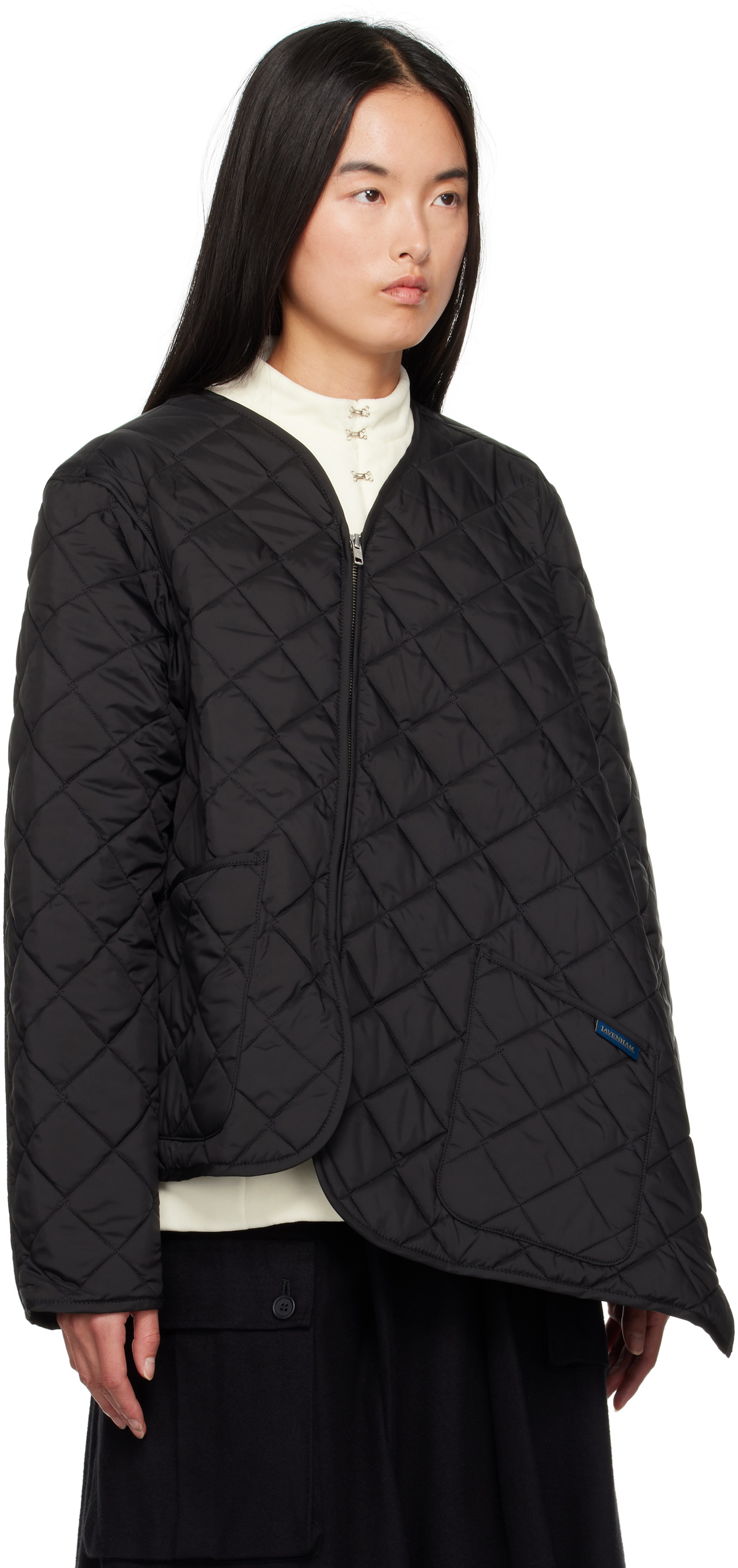 Comme des Garçons Shirt Black Lavenham Edition Bias Thornham Jacket