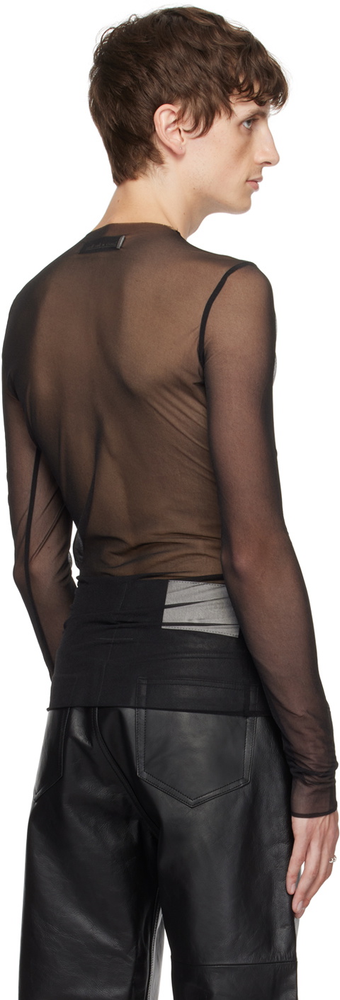 Ludovic de Saint Sernin Black Crystal Long Sleeve T-Shirt