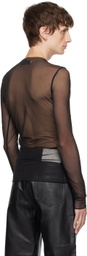 Ludovic de Saint Sernin Black Crystal Long Sleeve T-Shirt