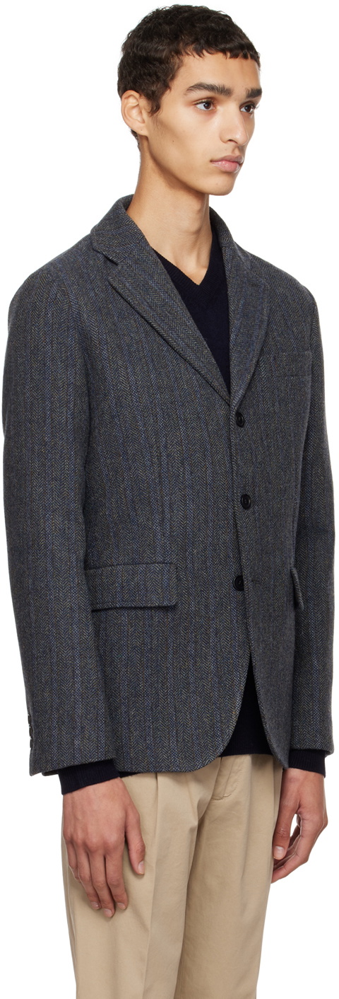 ASPESI Gray Kuki Blazer