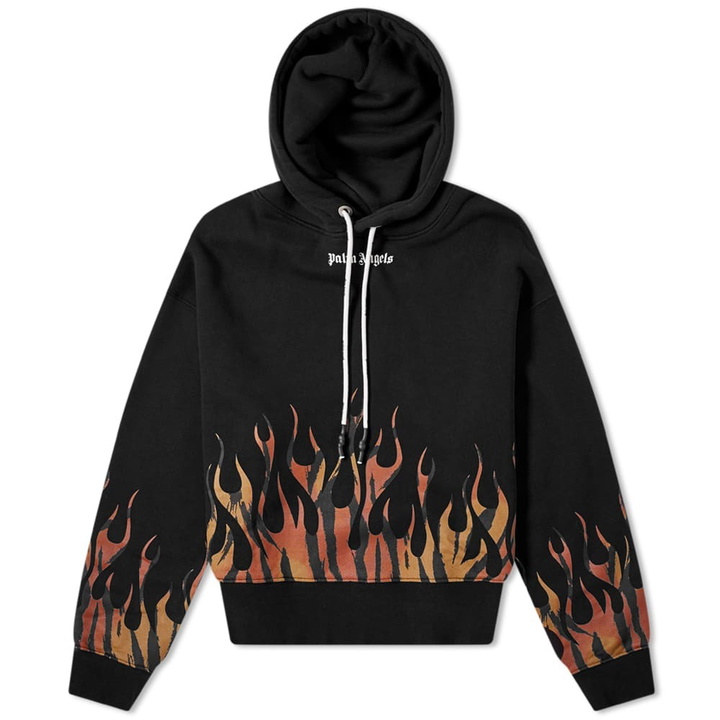 Photo: Palm Angels Tiger Flames Popover Hoody