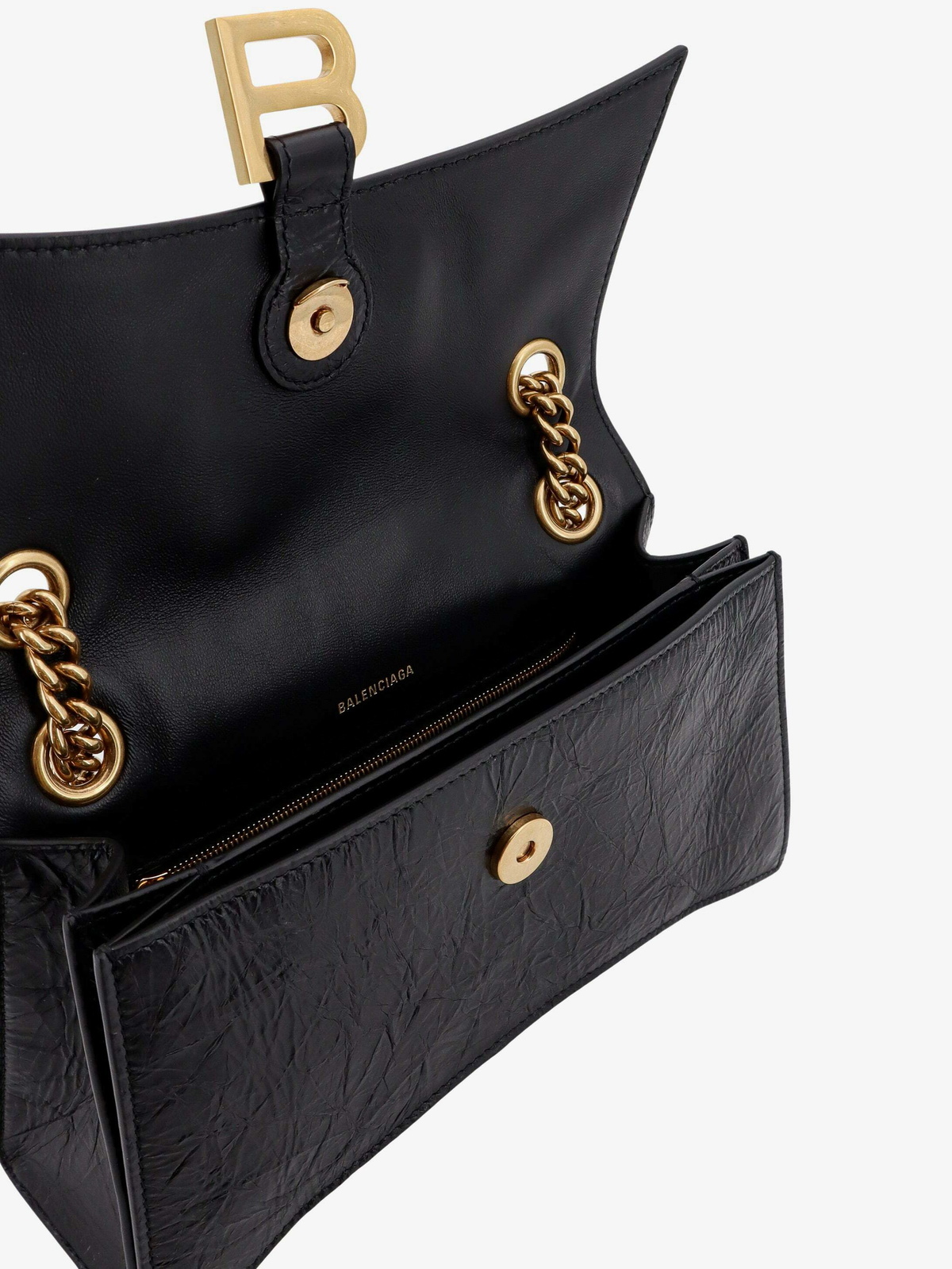 Balenciaga Crush Black Womens Shoulder Bag Balenciaga