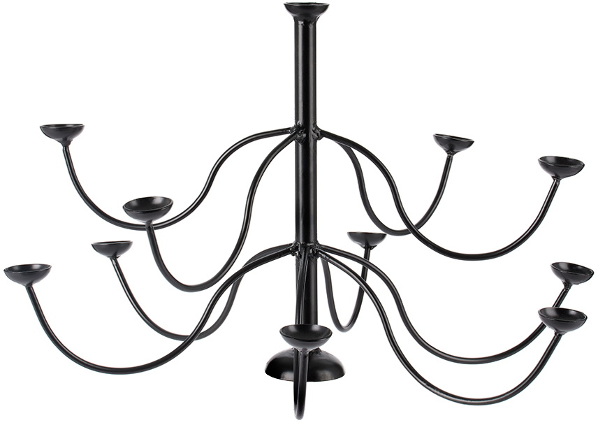 Gohar Black Egg Chandelier Centerpiece