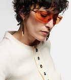 Bottega Veneta Futuristic shield sunglasses