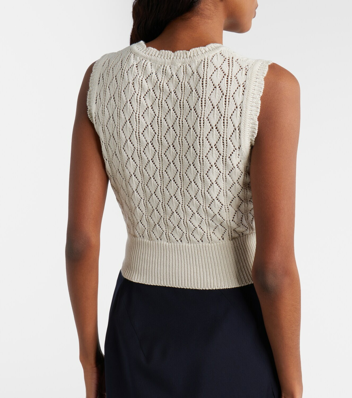 Vivienne Westwood Ella cropped cotton sweater vest