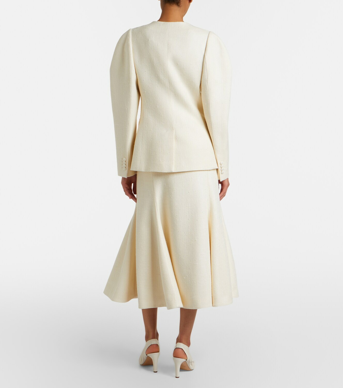 Gabriela Hearst Patterson silk and wool midi skirt