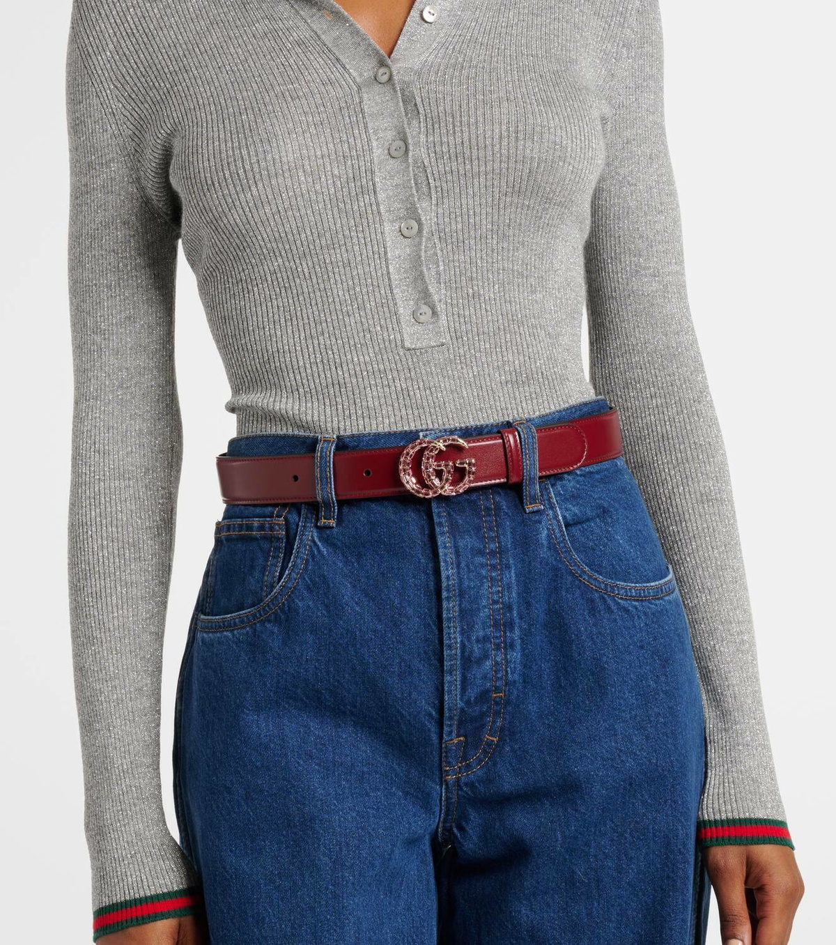 slim gucci belt
