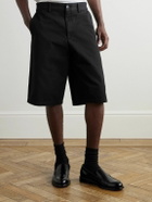 AGOLDE - Cosmo Straight-Leg Garment-Dyed Cotton-Twill Shorts - Black
