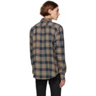 Naked and Famous Denim Navy Silk Flannel Easy Shirt