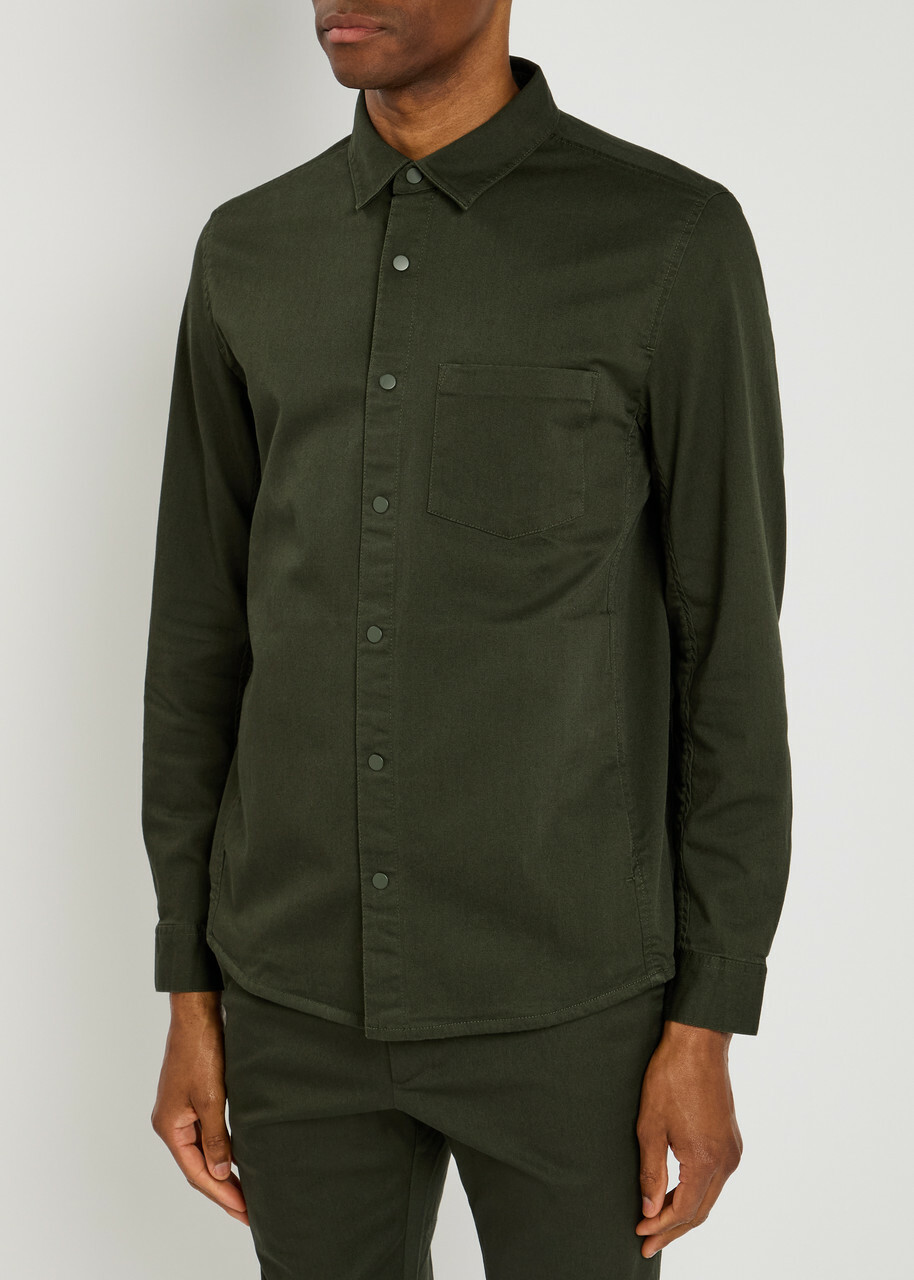 Lestrange Stretch-cotton Overshirt Khaki